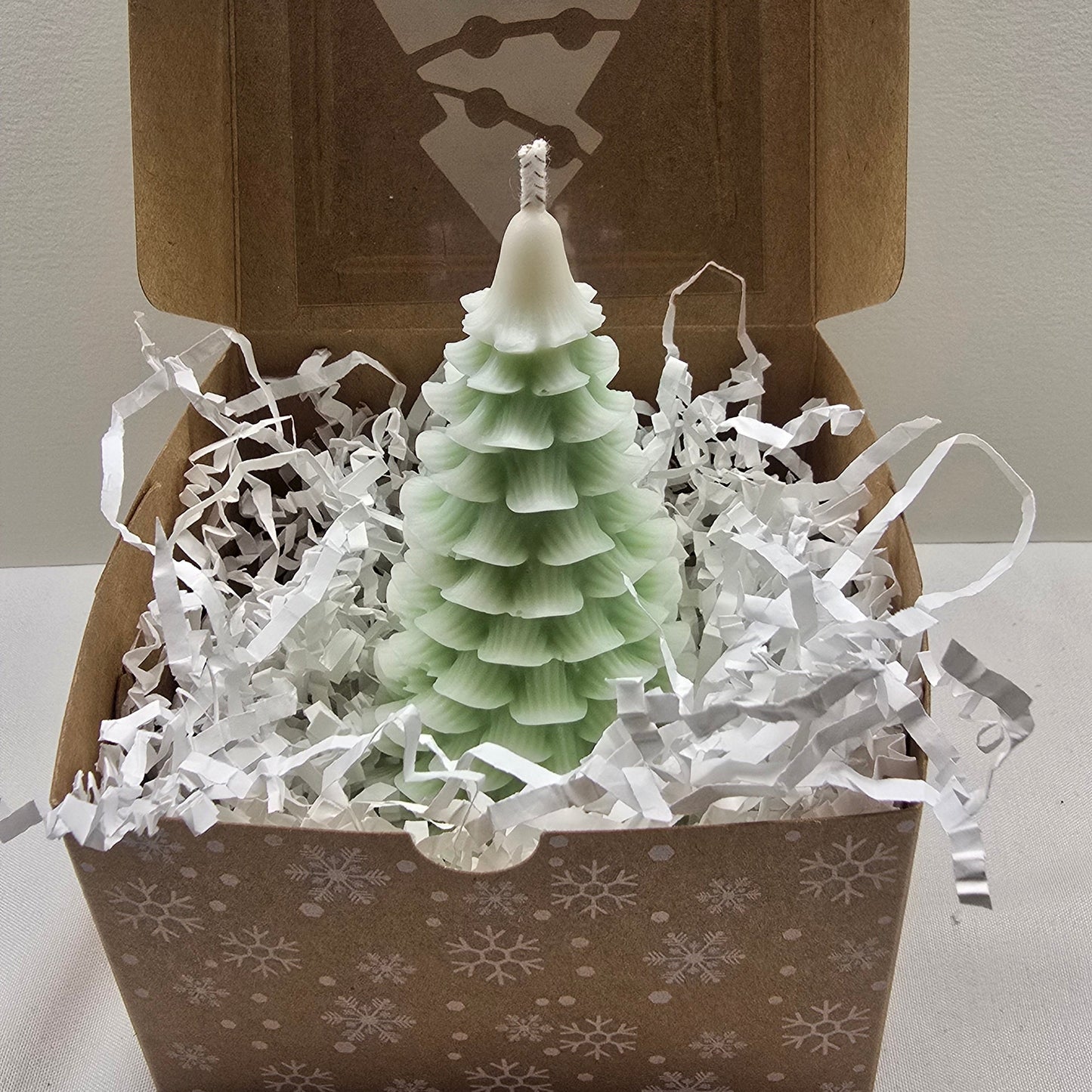 Textured Christmas Tree Candle