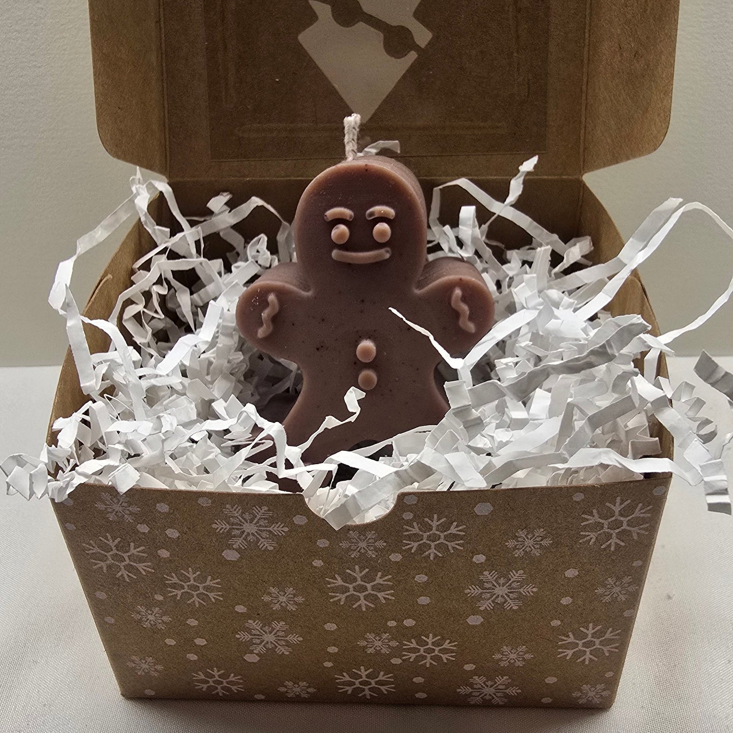 Gingerbread Man Candle