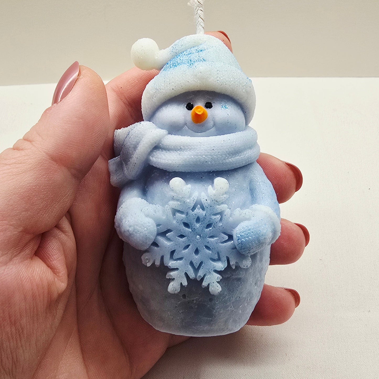 Snowman Candle
