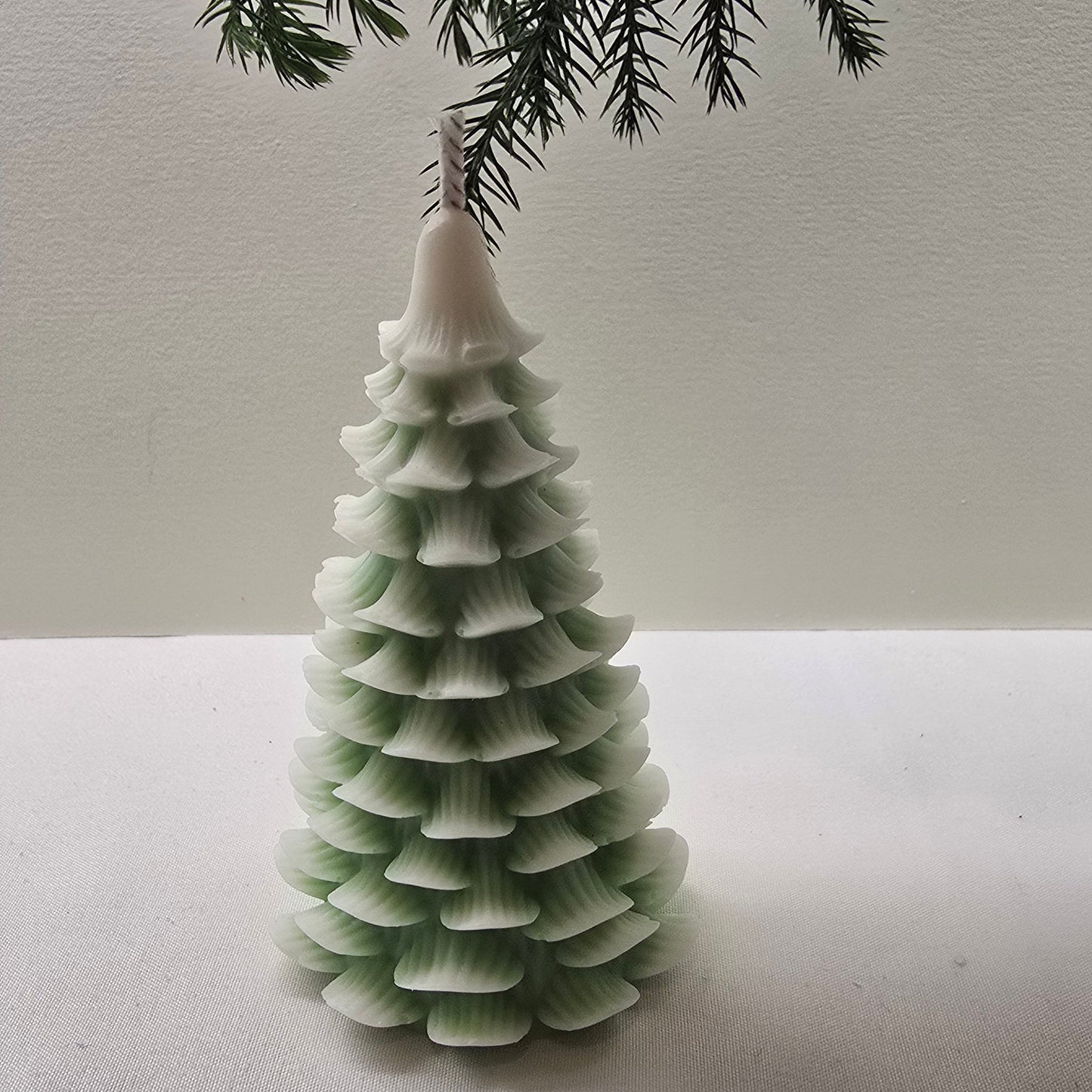 Textured Christmas Tree Candle